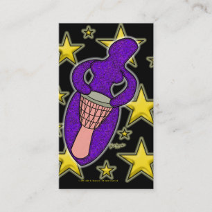 Carte de visite de déesse de tambour