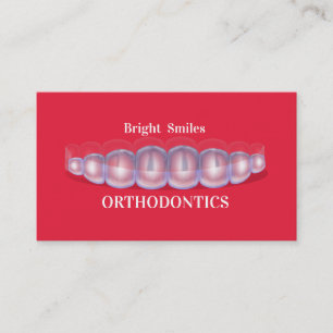 Carte de visite de dentiste d'orthodontiste