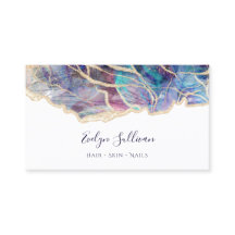 carte de visite de design opal foncé