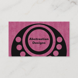 Carte de visite de dimensions Abstraites, Fuchsia