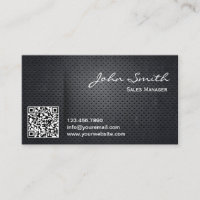 Carte de visite de directeur commercial de code en