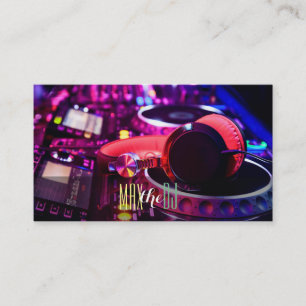 Carte de visite de divertissement de musique du DJ