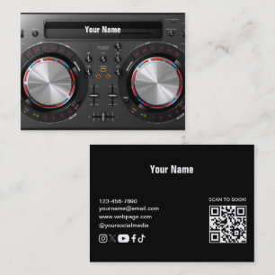 Carte de visite de DJ platine