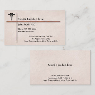 Carte de visite de docteur Physician Medical