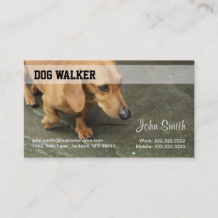 Carte de visite de Dog Walker