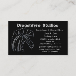 Carte de visite de dragon (argent)