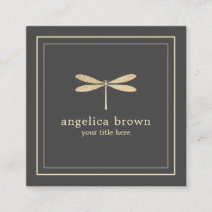 Carte de visite de dragonfly Parties scintillant d