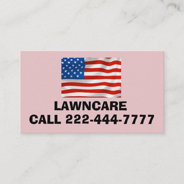 CARTE DE VISITE DE DRAPEAU PATRIOTIQUE AMÉRICAIN P (Devant)
