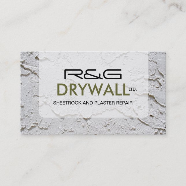 CARTE DE VISITE DE DRYWALL COMPANY (Devant)