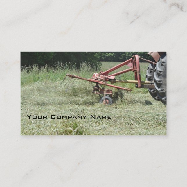 Carte de visite de faneuse de foin (Devant)