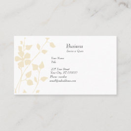 Carte De Visite De fantaisie pastel floral pâle doucement