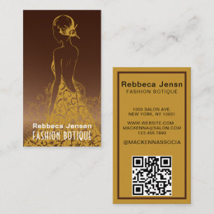 Carte de visite de Fashion Designer Girl New York
