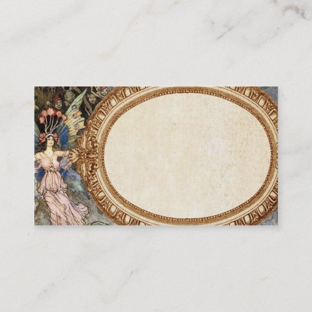 Carte de visite de fée d'imaginaire (Devant)