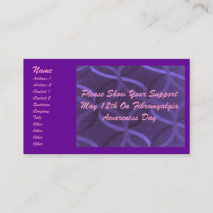 Carte de visite de fibromyalgie