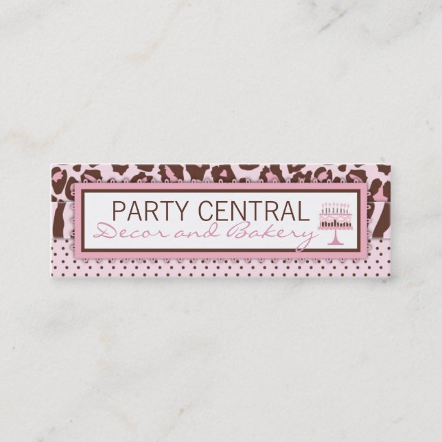 Carte de visite de fille de guépard (Devant)