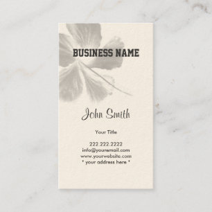 Carte de visite de fleur de zen