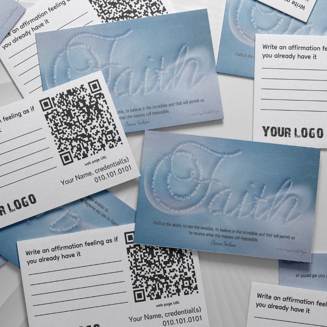 Carte de visite de foi (Faith empowering business cards)