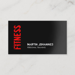 Carte de visite de formation personnel Red Black F