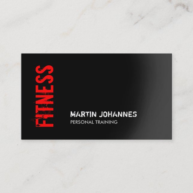 Carte de visite de formation personnel Red Black F (Devant)