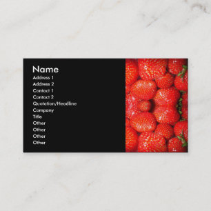 Carte de visite de fraises