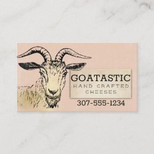 carte de visite de fromage de chèvre gourmet arti
