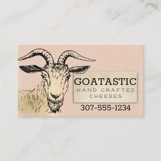 carte de visite de fromage de chèvre gourmet artis (Devant)
