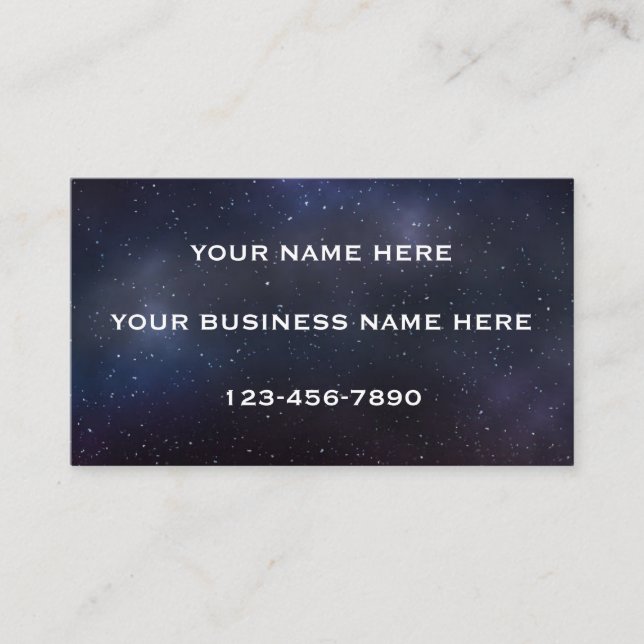 Carte de visite de galaxie (Devant)