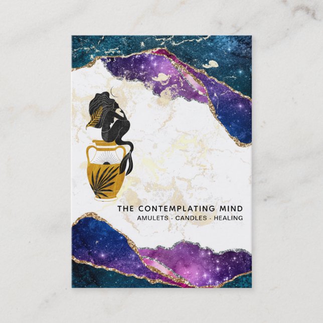 *~* Carte de visite de galaxie mystique de la lune (Devant)