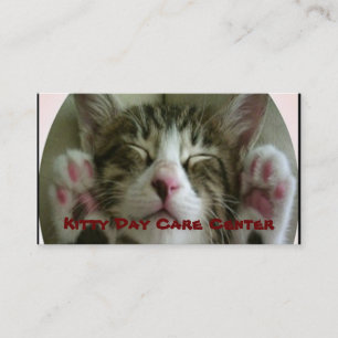 Carte de visite de garderie Kitty