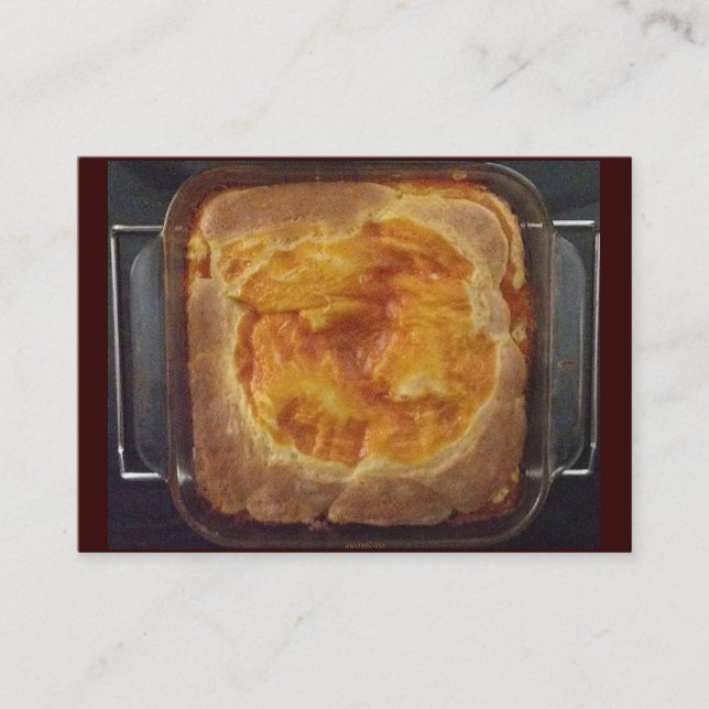 Carte de visite de gâteau à la confiture d'abricot (Devant)