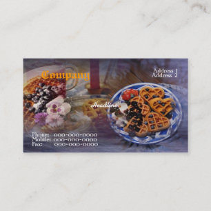 Carte de visite de gaufres