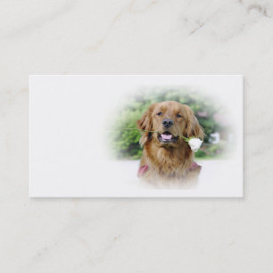 Carte de visite de golden retriever