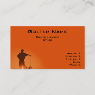 Carte de visite de golf