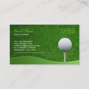 Carte de visite de golf
