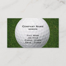 Carte de visite de golf