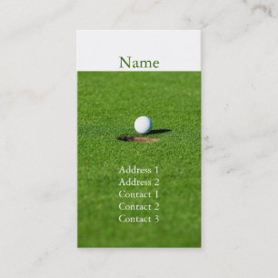 Carte de visite de golf