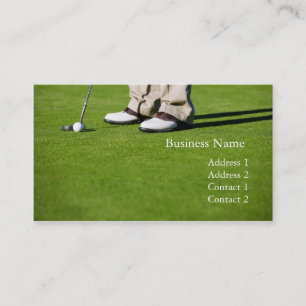 Carte de visite de golf