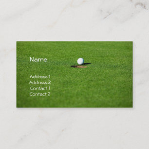 Carte de visite de golf