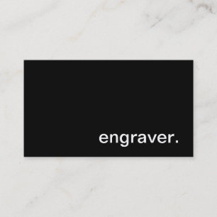 Carte de visite de graveur