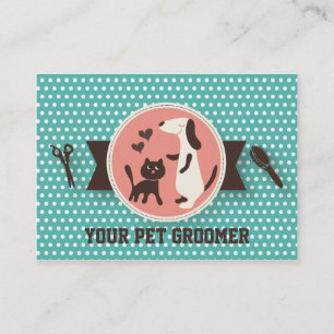 Carte de visite de Groomer de chien -