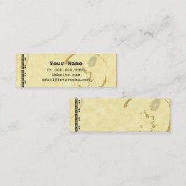 Carte de visite de Grunge de la machine à écrire à