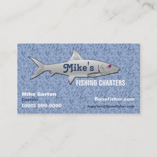 Carte de visite de guide de pêche (Devant)