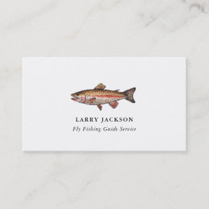 Carte de visite de guide de pêche pêcheur