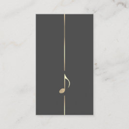 Carte de visite de huitième note de musique minima