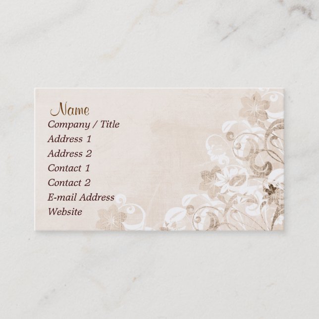 Carte de visite de jardin urbain (Devant)