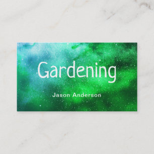Carte de visite de jardinage de gardien de jardin