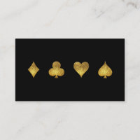 Carte de visite de jeu de casino de parties