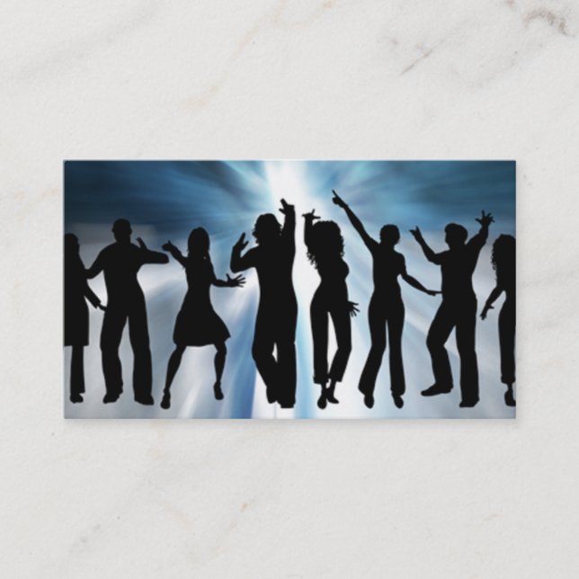 Carte de visite de jockey de disque (Devant)