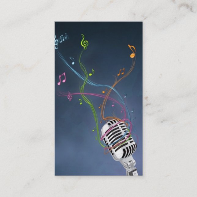 Carte de visite de jockey de disque (Devant)