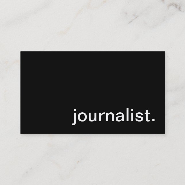 Carte de visite de journaliste (Devant)